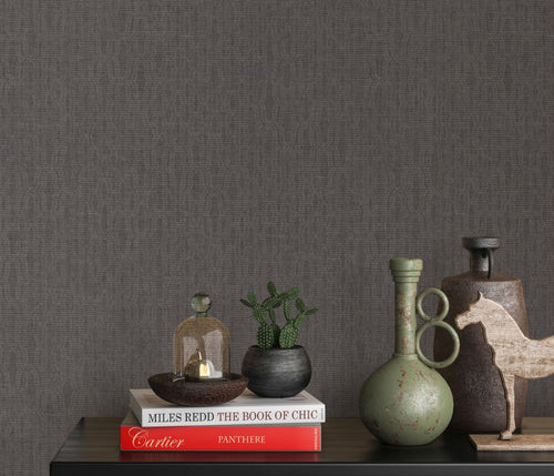 Erismann behang grafisch 3D motief donkergrijs - 53 cm x 10.05 m - 661415 - vtwonen shop