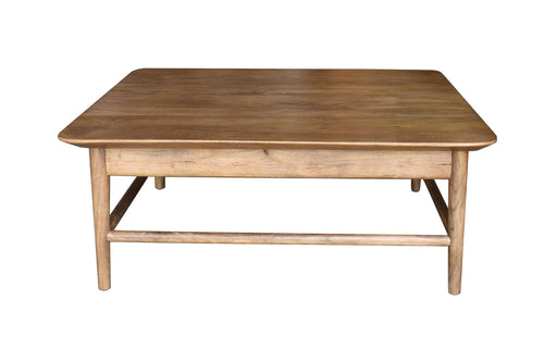 Giga Meubel Salontafel Lana - Naturel Mangohout - 100x100x45cm - vtwonen shop