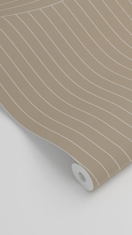 ESTAhome behang grafische lijnen zand beige - 50 x 900 cm - 139925 - vtwonen shop