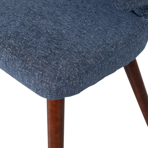 vtwonen eetkamerstoelen Cape - Stof - Blauw - Set van 6 - vtwonen shop