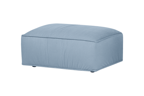 noo.ma Lobi Ottoman Baby Blue Corduroy - voetenbank en extra zitplek, 102 x 72 x 44 cm