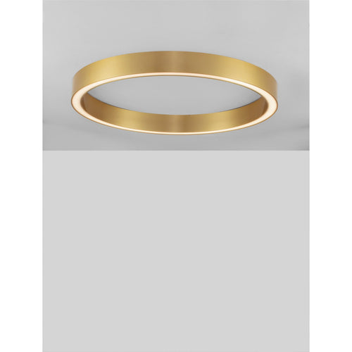 Nova Luce STING Geïntegreerde LED-plafondlamp, messing goudkleurig, Triac dimbaar, 50W, 2968lm, 3000K