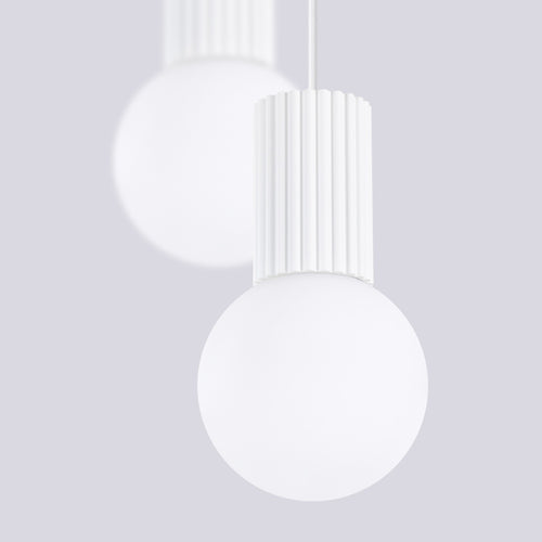 Sollux Lighting Hanglamp HALO 2P wit - 15x15x120cm
