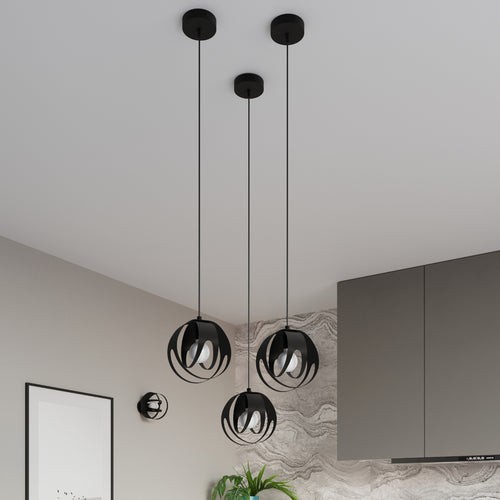 Sollux Lighting Hanglamp TULOS 1 zwart - 16x16x125cm
