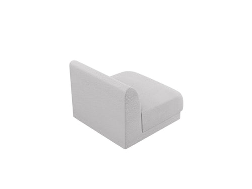 Micadoni Module Miley boucle lichtgrijs - 90x75x70cm