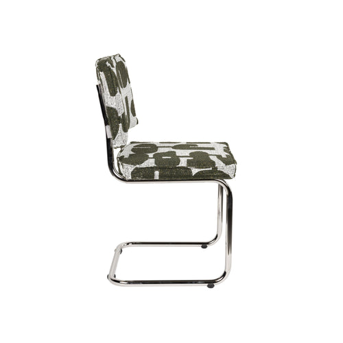 Zuiver Ridge Deco Symbols Eetkamerstoelen Groen - Set van 2