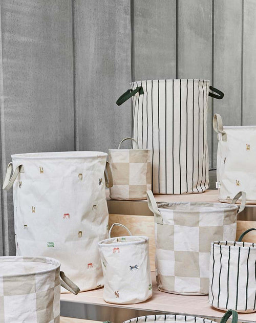 OYOY Wasmand/-berging - Klein Chess - polyester - vtwonen shop