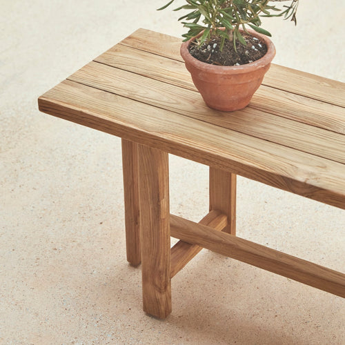 Tikamoon Tuinbank van gerecycled massief teakhout - Naturel - vtwonen shop