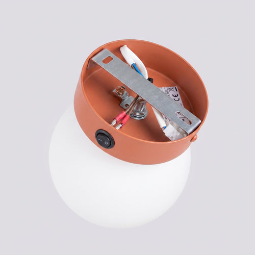 Sollux Lighting Wandlamp YOLI 1 rode oker met schakelaar - 12x14x12cm