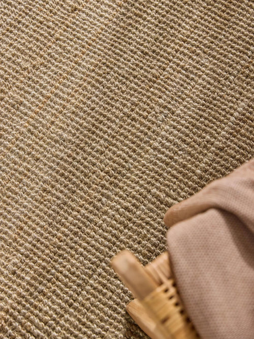 benuta jute vloerkleed Svea - bruin - 150x150 cm