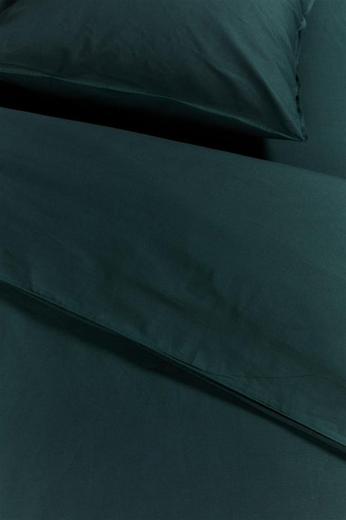 Ambiante dekbedovertrek Cotton Uni - 200x200/220 cm - donker groen - vtwonen shop