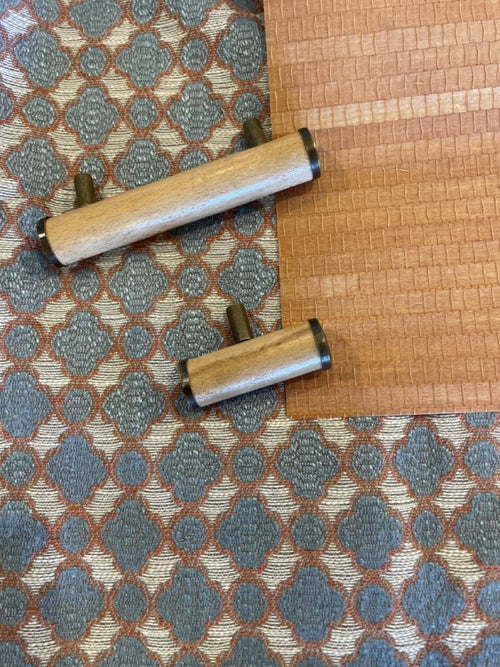 Catchii Raffia Wallpaper wood veneer terracotta - vtwonen shop