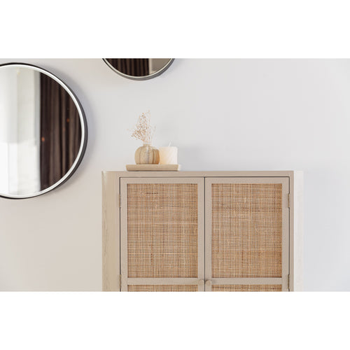 Housecraft living Amaya Kast Laag 2 deurs Rotan - Beige - vtwonen shop