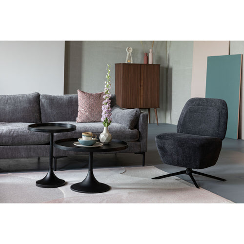 Zuiver Jason Bijzettafel Rond 46 cm Zwart - vtwonen shop