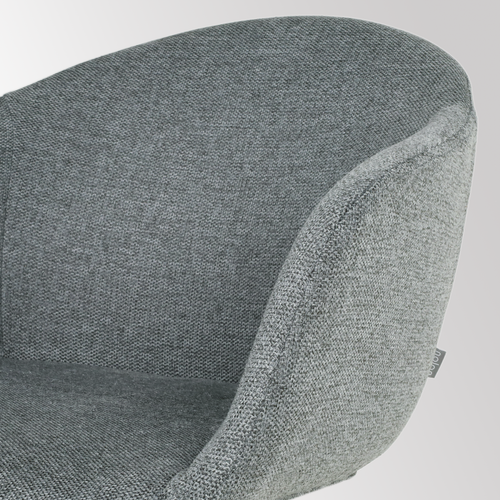 Nolon Nora-Otis Eetkamerstoelen Set van 2 - Donkergrijs - Witte Poten - vtwonen shop