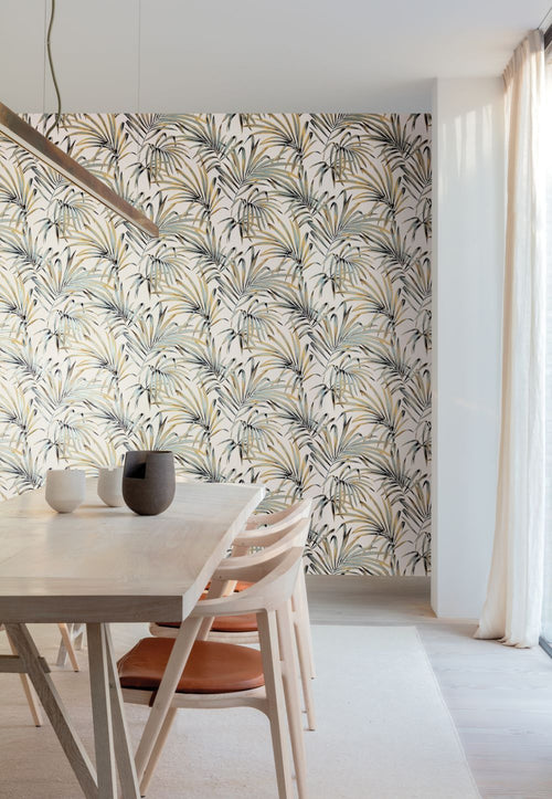 Masureel behang bladeren beige - 53 cm x 10.05 m - 631966 - vtwonen shop