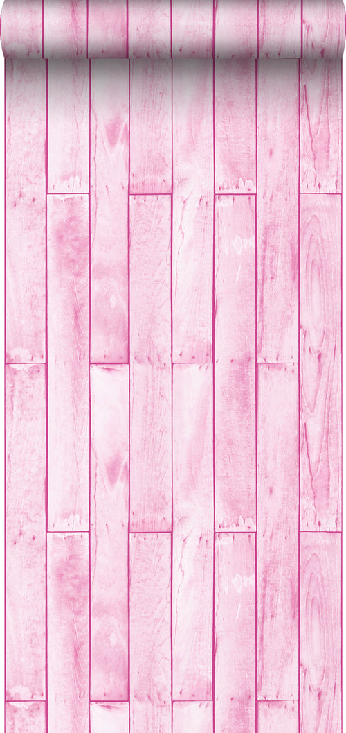 Sanders & Sanders behang houtlook licht roze - 53 cm x 10,05 m - 935243 - vtwonen shop