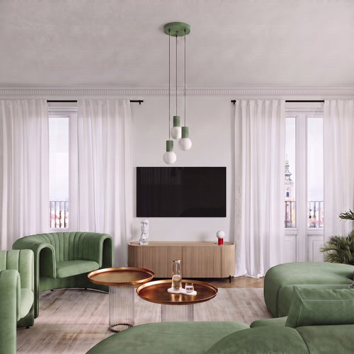 Sollux Lighting Hanglamp HALO 1 salie - 12x12x120cm