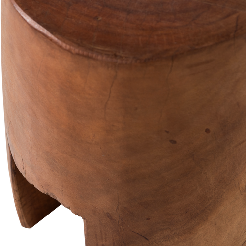 WOOOD kruk Viri - Hout - Naturel - 25x22x22