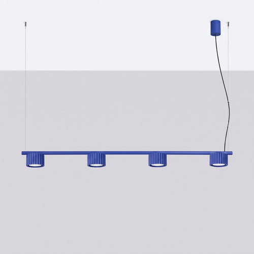 Sollux Lighting Kroonluchter AURA 4 ultramarijn Gx53 - 122x10x208cm