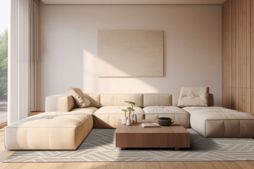 AFK Living vloerkleed Talisman - handgemaakt - 80% wol - 20% katoen - 120 x 170 cm - vtwonen shop