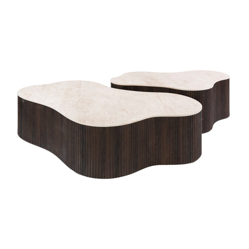 Giga Living Salontafel Ceramo Grande - Organisch Keramiek - Set Van 2