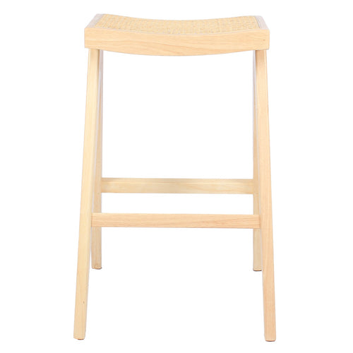 Giga Meubel Barkruk Jules - Rotan/Rubberhout - Naturel - Set van 2 - vtwonen shop