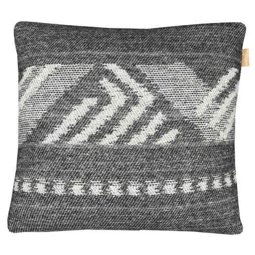 Malagoon kussen Mochica decostripe - anthraciet - 45x45cm