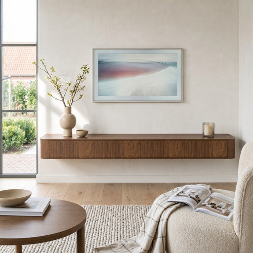 DÉJA Living Tv-meubel Lino - Walnoot - 240x40x25cm