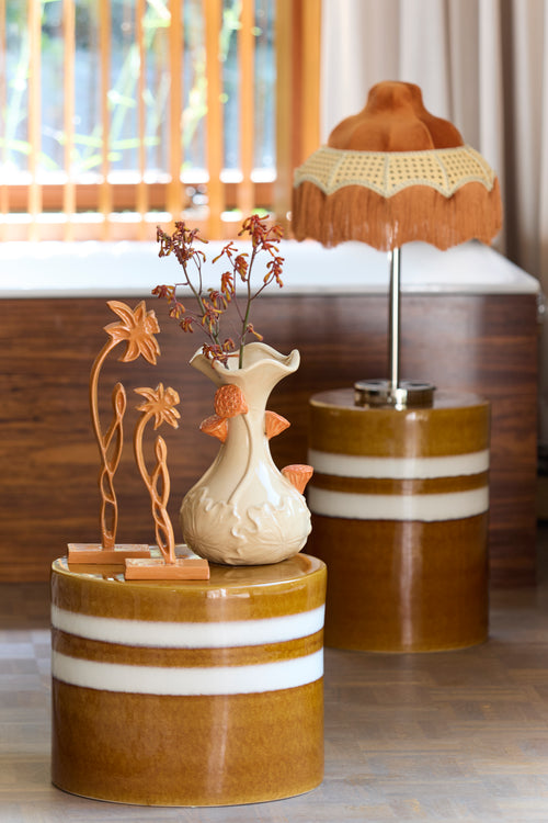 Light & Living ornament DAFFODIL - 12x7.5x40cm - oranje