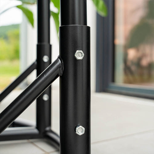 HOME DELUXE Hangstoel van touwwerk CADEIRA lichtgrijs - 2-zits