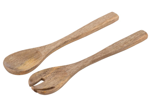 J-Line saladebestek - hout - naturel