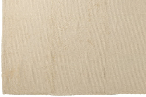 J-Line deken Snuggle - polyester - ecru