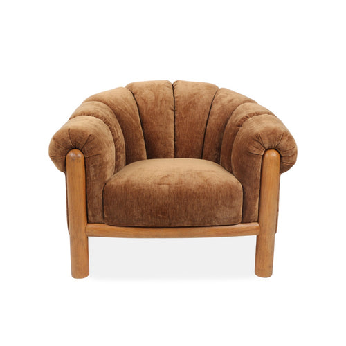 DÉJA Living Fauteuil Odda - Bruin Stof - 101x100x80cm