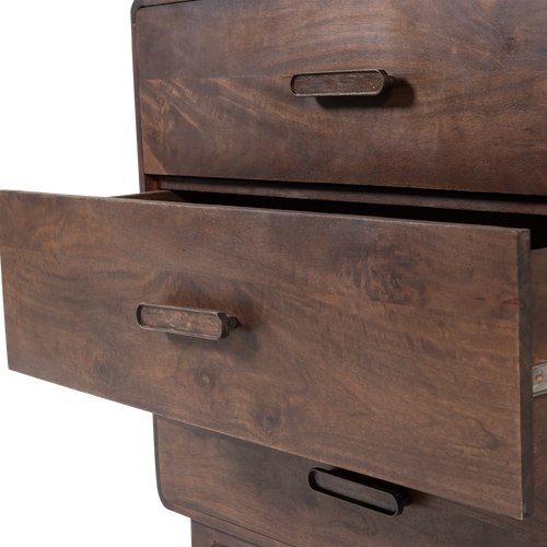 WOOOD ladekast Liya - Mango Hout - Donkerbruin - 90x90x50 - vtwonen shop