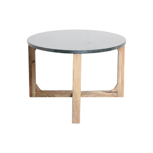 Ovale marmeren salontafel - Groen - 120x60x38 cm