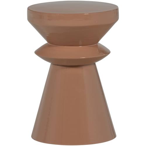 WOOOD bijzettafel Fedde - Metaal - Oud Roze - 47x30x30 - vtwonen shop