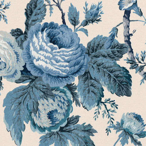 Laura Ashley Vliesbehang - Uffington Roses Dark Seaspray