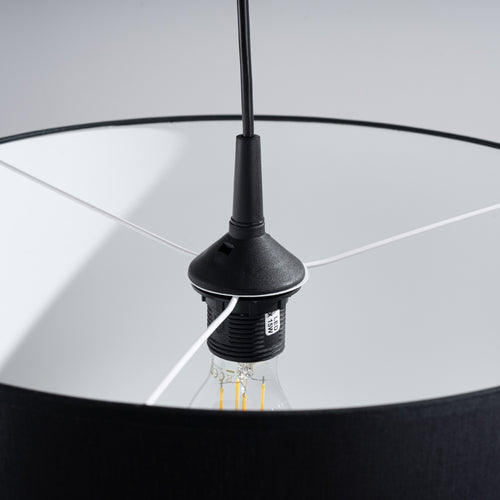 Sollux Lighting Hanglamp NOVA 40 zwart - 40x40x88cm