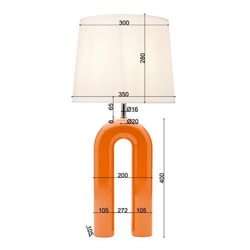 Kare Design Tafellamp Eliano 53cm oranje