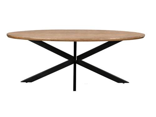 Livingfurn eetkamertafel Jesper Oval - 210 cm - mangohout - vtwonen shop