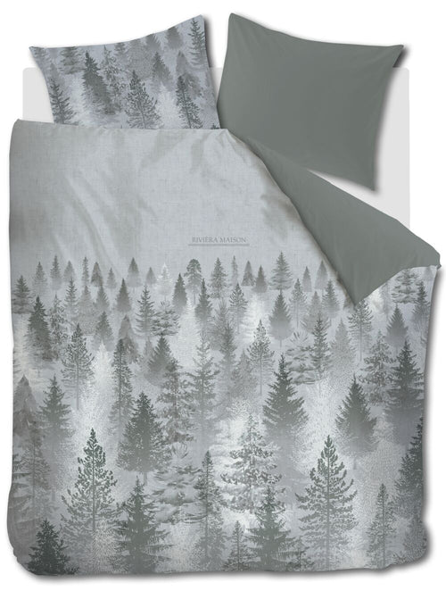 Rivièra Maison Dekbedovertrek Foggy Forest - 240 x 200/220 cm - Groen