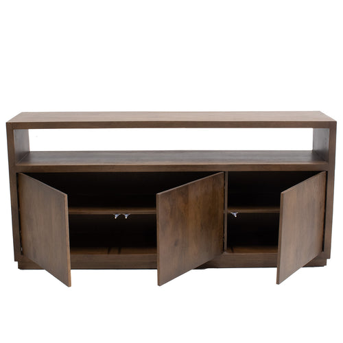Giga Meubel Dressoir Luxurious - Donkerbruin Mangohout - 180x40x85cm - vtwonen shop