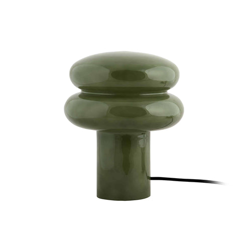 Leitmotiv tafellamp Incesante Double Ring - groen - Ø20cm