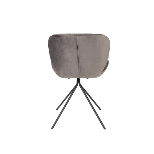 Zuiver OMG Velvet Eetkamerstoelen Grijs - Set van 2 - vtwonen shop