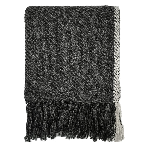 Malagoon plaid Melee - houtskool - 125x150cm