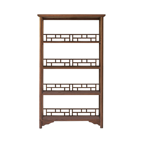 Tikamoon Boekenkast van massief iepenhout - Bruin - vtwonen shop