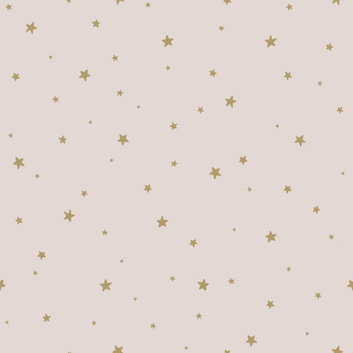 ESTAhome behang sterretjes oudroze en goud - 53 cm x 10.05 m - 139260