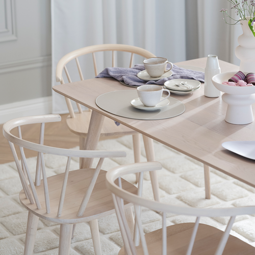 Rowico Home Yumi verlengbare houten eettafel whitewash - 190 x 90 cm - vtwonen shop