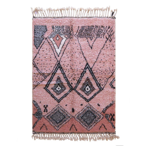 AFK Living vloerkleed Berber - handgemaakt - Wol - 135 x 185 cm